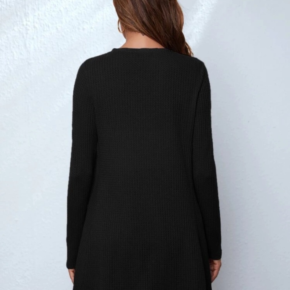 Waffle Knit Waterfall Cardigan - Picture 5 of 5